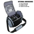 thumbnail image 3 of USA Gear DSLR Camera Bag Sling (Blue) with Weather Resistant Bottom, Soft Cushioned Interior and Side Lens Storage Pockets, 3 of 9