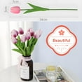 thumbnail image 4 of 10pcs White Artificial Flowers Fake Tulips 13" Silk Flower for Home Kitchen Wedding Decor Bouquet Decorations Office Floral Arrangements, 4 of 4
