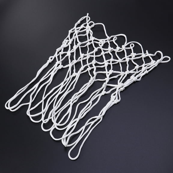 OFFIGAM Night Glowing White Basketball Net Heavy Duty Nylon for Indoor Outdoor Use 2Pcs