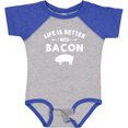 thumbnail image 3 of Inktastic Life's Better with Bacon Boys or Girls Baby Bodysuit, 3 of 5