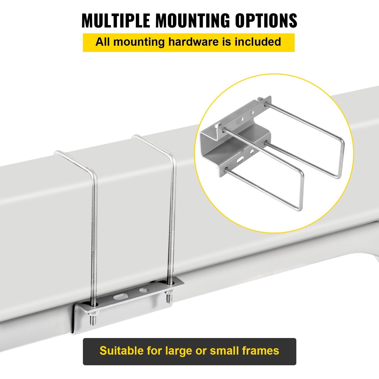 KFFKFF Boat Trailer Guide-Ons, 2 PCS Steel Trailer Guides with Rust-Resistant Finish, Carpet-Padded Boards, Mounting Hardware Included, Suitable for Ski, Fishing, or Sailboat Trailers