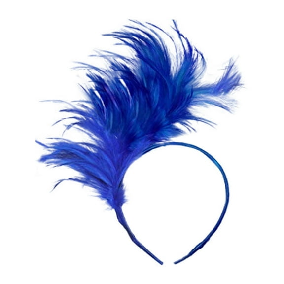 LanSuare Feather Headband, Multicolor Feather Headband Women's Cocktail Party Fascinator Fancy for Party Hair Accessories