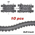 thumbnail image 4 of New City Trains Flexible Tracks Soft Straight Curved Rails Switch Building Block Creative Models Railways Toys For Kids Gifts, 4 of 5