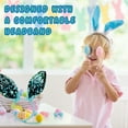 thumbnail image 4 of Easters Blue Bunny Ears for Easter Birthday Party Favors Props Accessories Gift Basket Supplies Holiday Decoration - 1 count, 4 of 7