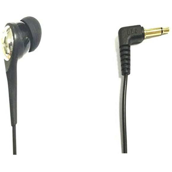 LINHUIPAD Écouteur Mono-Côté Mono Noir Écouteurs Économiques en Casque d'Isolement du Bruit de l'Oreille, Cordon Renforcé