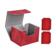 thumbnail image 2 of Lipstore Trading Card Deck Box with Card Dividers Premium Storage Protect Cards Case Game Red, 2 of 8