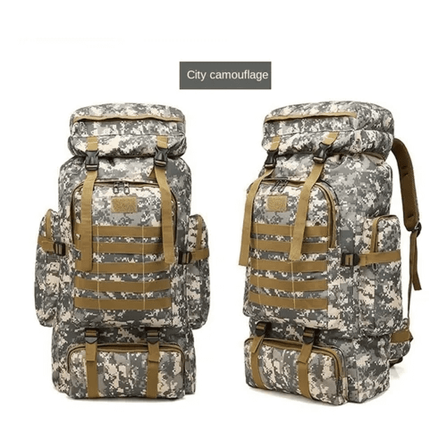 Mochila Táctica Militar 70l Campismo Camuflaje Malubero Malu1794