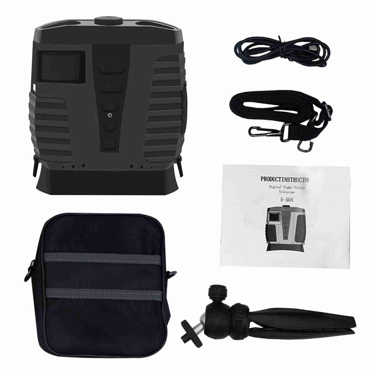 Digital Binoculars With Camera Night  Scope 5X Optical Zoom 8X Digital 3in LCD Screen 2.5K Video 3W IR For Outdoor Telescope