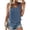 8# Blue, variant on Linen Tank Tops Womens Scoop Neck Button Down Sleeveless Shirts Vest Top Blue XS