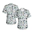 thumbnail image 3 of Goofa Modern Industry Pattern Women's Slim-Fit Short-Sleeve V-Neck T-Shirt,Classic-Fit Short-Sleeve V-Neck T-Shirt-Large, 3 of 5