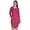 Pink, variant on Inkmeso Long Sleeve Midi Tshirt Dress With Pockets Plus Size High Low Baggy Jersey Dress