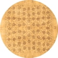 thumbnail image 1 of Ahgly Company Indoor Round Persian Brown Traditional Area Rugs, 5' Round, 1 of 4