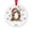 O, variant on Fievgin Christmas Ornament 2026, Letter Z Initial Decoration with Santa Hat for Tree & Gift