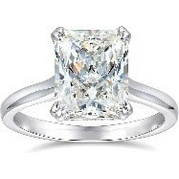 Round Cut Moissanite Wedding Band Set