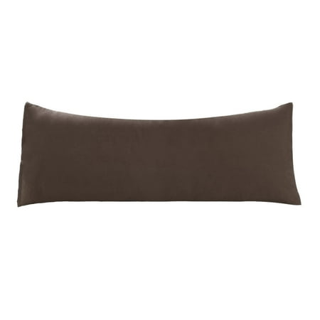 Body Pillow Case Microfiber Long Bedding Body Pillow Covers Brown 20 ...