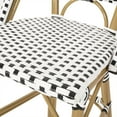thumbnail image 6 of Christopher Knight Home Kinner Outdoor Barstool, Black + White + Bamboo Print Finish, 6 of 8