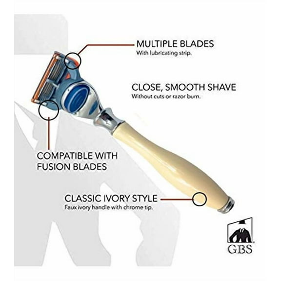 GBS 5 Blade Shaving Razor (Ivory)