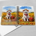 thumbnail image 4 of Vintage Great Pyrenees Says Hello Mother's Day Summer Sunflower Field Spiral Bound Journal Pyr Dog Lover 5x7in Spiral Notebook - 12005, 4 of 5