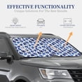 thumbnail image 4 of Hirioo Blue Roses for 2PCS Windshield Sun Shade Foldable | Front Windshield Shade for Sun, Heat and UV Rays-Small, 4 of 6