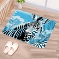 thumbnail image 5 of Zebra Polyester Non-Slip Office Chair Mat Bath Rugs Floor Rugs Machine Washable, 5 of 6