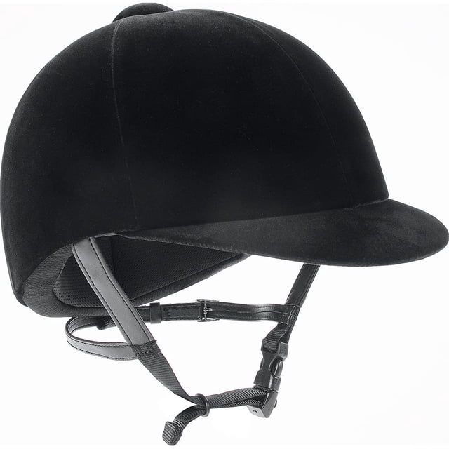 Casco de equitación IRH Medalist Velveteen negro talla 6.875