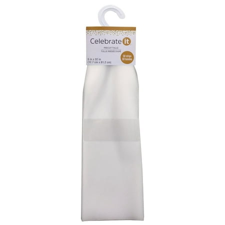 UPC: 0191518819304 | White Pre-Cut Tulle Strips by Celebrate It™