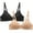 Black, variant on XMMSWDLA Women's Comfort Bra Underwire Support Seamless 2-Pack T-Shirt Bras Push Up Smoothing Everyday Sleep Bras for Women Girls Sports Bra