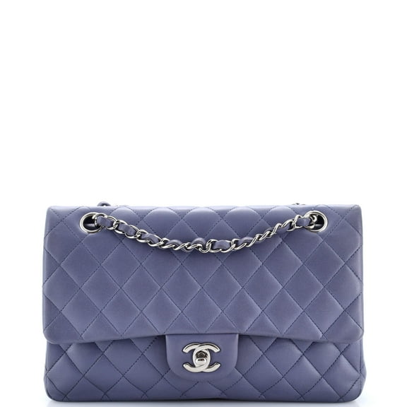 Pre-Owned Classic Double Flap Bag Quilted Lambskin Medium By Rebag