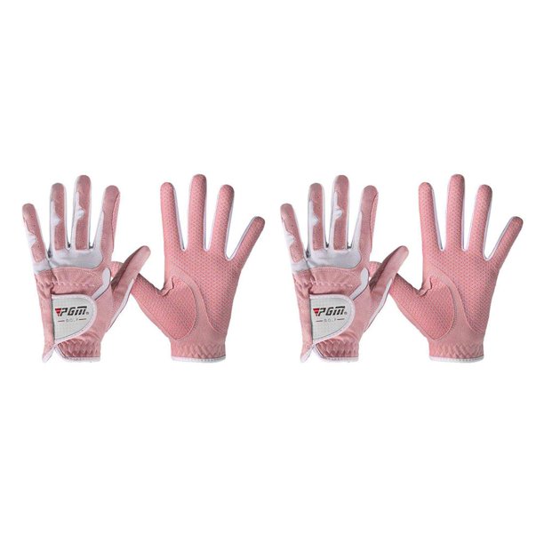 Eigraketly Guantes de golf para mujer Diseño antideslizante Gránulos para mano izquierda y derecha Tela de microfibra Transpirable Guantes deportivos Type4 NO4 Eigraketly CBP013796