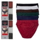 thumbnail image 1 of Paquete de 6 calzoncillos tipo bikini para hombre, 100 % algodón, tallas grandes 36-38, 1 of 5