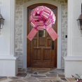 thumbnail image 4 of Lazo gigante impermeable Car Bow HQJAXJ de 20 pulgadas, color rosa metalizado, 4 of 5