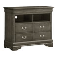 thumbnail image 3 of Glory Furniture Louis Phillipe TV Stand in Gray, 3 of 8