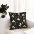 thumbnail image 6 of Yiaed Bees Print Pillow Covers Super Soft Decorative Square Throw Pillow Covers Case Cushion Covers for Sofa Couch Bedroom Car Decor（No pillow core）-22"x22", 6 of 7