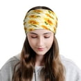 thumbnail image 6 of Hirioo Light Yellow Plaid Sunflower for Multifunction Beanie Hat for Men and Women Unisex for Winter Sports, Outdoor Activities, and Daily Wear, 6 of 8