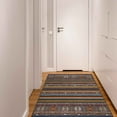 thumbnail image 3 of Ottomanson Non-Slip Area Rug for Living Room 3'3" x 5' Durable Low Profile Carpet, Multi Stripes, 3 of 8