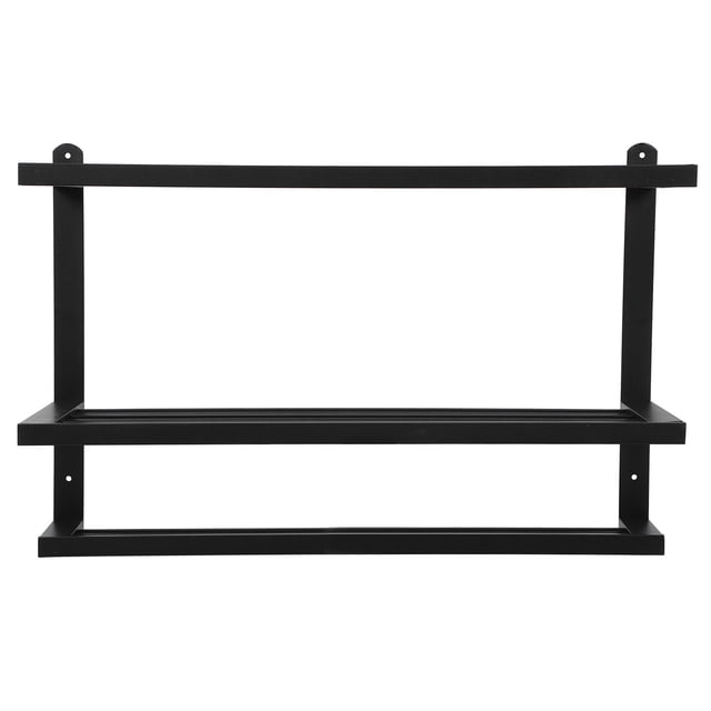 Soporte De 3 Niveles, Espacio Negro, Aluminio, Soporte Para Toallas Montado En La Pared, Colgador, Organizador De , Accesorios