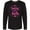 AB-Black, variant on Sassy Since Birth, Arrows, Hearts - Pink Purple Long Sleeve T-Shirt