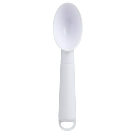 Mainstays Plastic Ice Cream Scoop Spoon, White