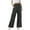 Black, variant on Lenpel Girls' Cargo Pants Elastic High Waisted Wide Leg Casual Joggers Baggy Streetwear Trousers with Pockets 8-12 Years
