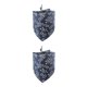 thumbnail image 4 of Methold Pet Triangular Slobber Pañuelo Algodón Reutilizable Corbatas Adorno Toallas Bufanda Baberos universales para el hogar Azul oscuro Azul oscuro 2piezas Methold CBP281117, 4 of 6