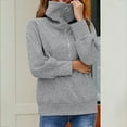 thumbnail image 5 of XFLWAM Womens Fall Fashion Oversized Sweatshirts Quarter Zip Hoodie Pullover Tops for Teen Girls Trendy Y2K Clothes Gray XXL, 5 of 8