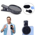 thumbnail image 1 of Universal Phone Camera Lens Kit For Eclip Viewing Adjustable ND Filter Lens Cap Cleaning Cloth & Storage Box, 1 of 3