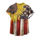 thumbnail image 5 of Fiudx Ofertas Flash Del Día Blusas de Manga Corta Estampadas con Flores y Plantas Cómodas Informales Regulares para Mujer a La Moda, 5 of 5
