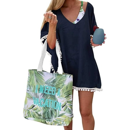 Women's Beach Cover Up Dress | Tassel Kimono Cardigan For Swimsuit & Bikini - Open Front Beachwear