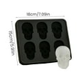 thumbnail image 5 of Shoreew Skull Ice Mold Butt Silicone Ice Cube Mold 6-Cell BPA-Free Ice Cube Maker Dishwasher Safe Ice Mold for Whiskey Cocktails Juice, 5 of 7