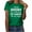 Green, variant on Lovskoo 2024 Summer Tops Womens Fashion Short Sleeve Round Neck Trendy "I'M Not Short M Just More Down To Earth Than Most People" Printed T-Shirt Casual Loose Shirt Tops Burgundy M