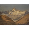 thumbnail image 2 of Régnault Sarasin 24x18 Gold Ornate Framed and Double Matted Museum Art Print Titled - The Moming Seen from Riffelalp (1933), 2 of 4