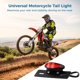 thumbnail image 4 of Luz trasera universal para motocicleta, luz de freno y señal de giro integrada con soporte para placa de matrícula, compatible con Honda Yamaha Kawasaki Suzuki Cruiser Off-Road, 4 of 7
