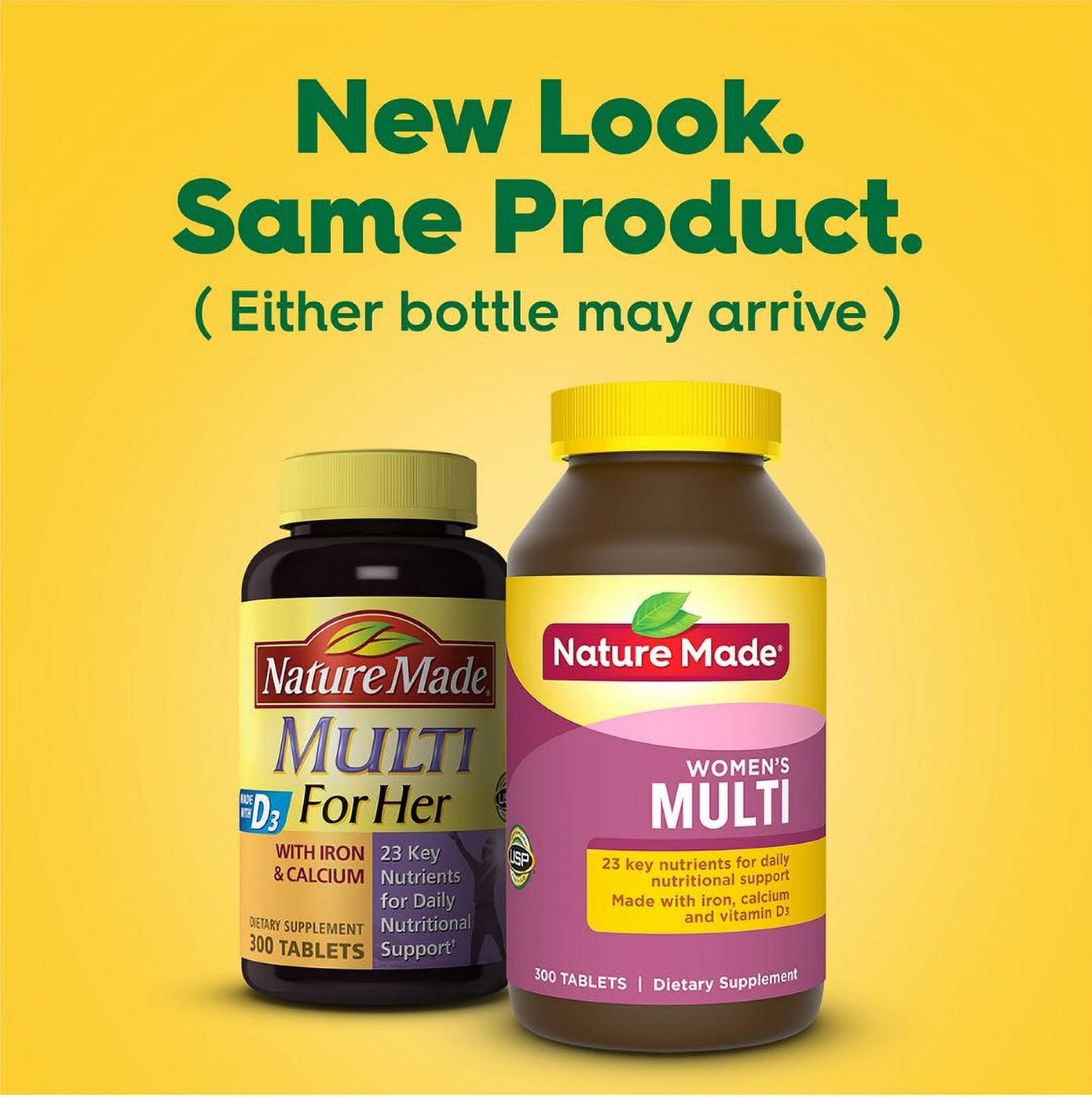 2 PACK | Nature Made Multi For Women's Tablets, 300 ct.