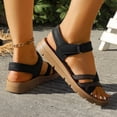 thumbnail image 6 of Puntoco Women'S Sandals Comfortable Quick-Drying Casual Sport Sandal Walking Hiking Water Sandals with Arch Support Black 6.5(38), 6 of 9